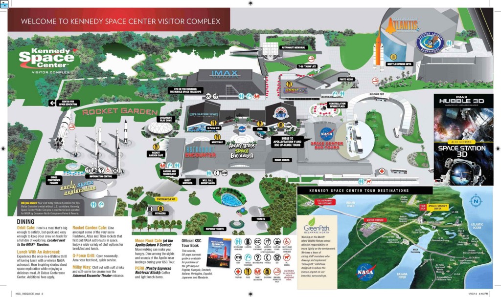 ケネディ宇宙センターの地図