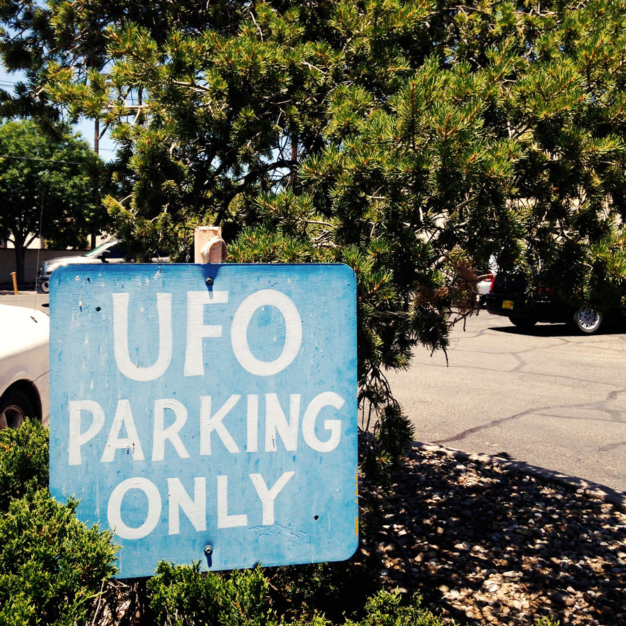 UFOミュージアムのパーキング